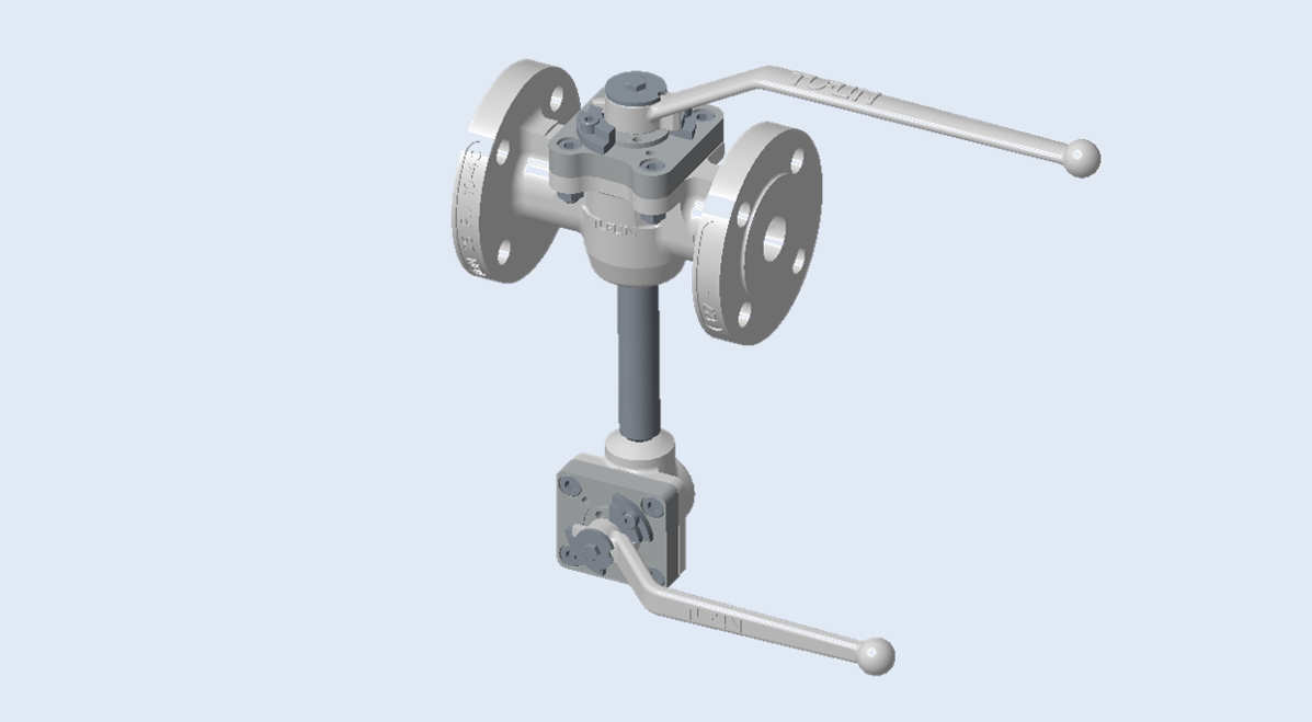 Product picture for XOMOX® Double-Block-and-Bleed-Kükenhähne (metallisch)